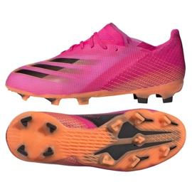 Adidas X Ghosted.1 Fg Jr FW6956 Fußballschuhe rosa, orange rosa