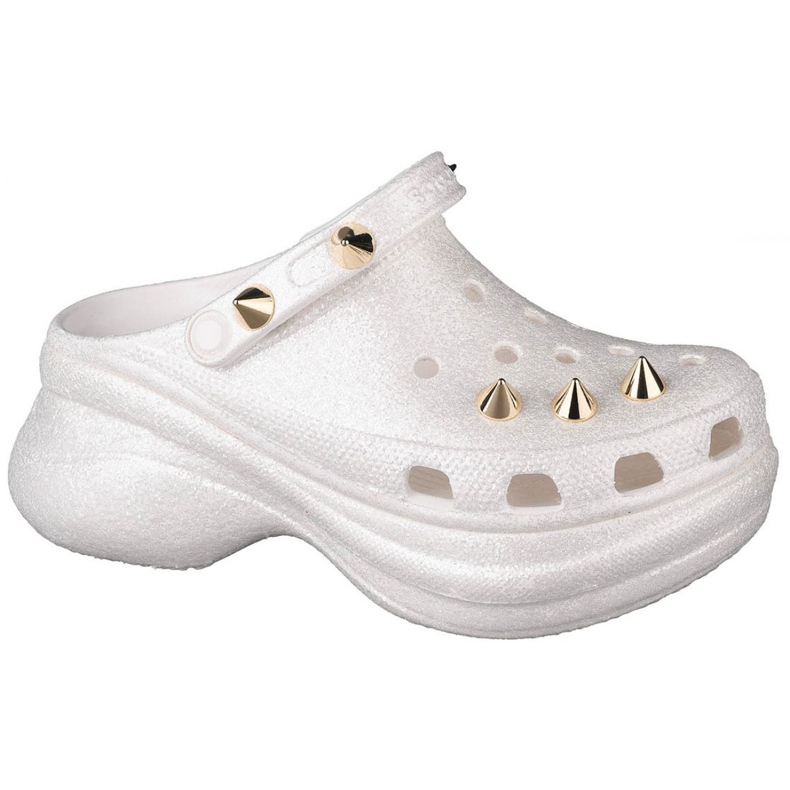 Crocs Classic Bae Glitter Stud Clog W 206783-100 weiß golden