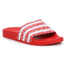 Adidas adilette W FX5921 Hausschuhe weiß rot
