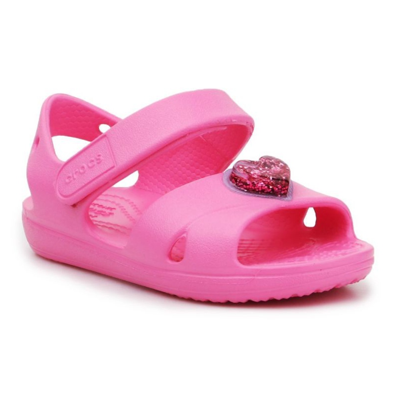 Crocs Classic Cross Strapcharm Sandale Jr 206947-669 rosa