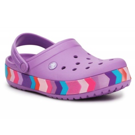 Crocs Chevron Perlen Clog K 207007-5PR lila