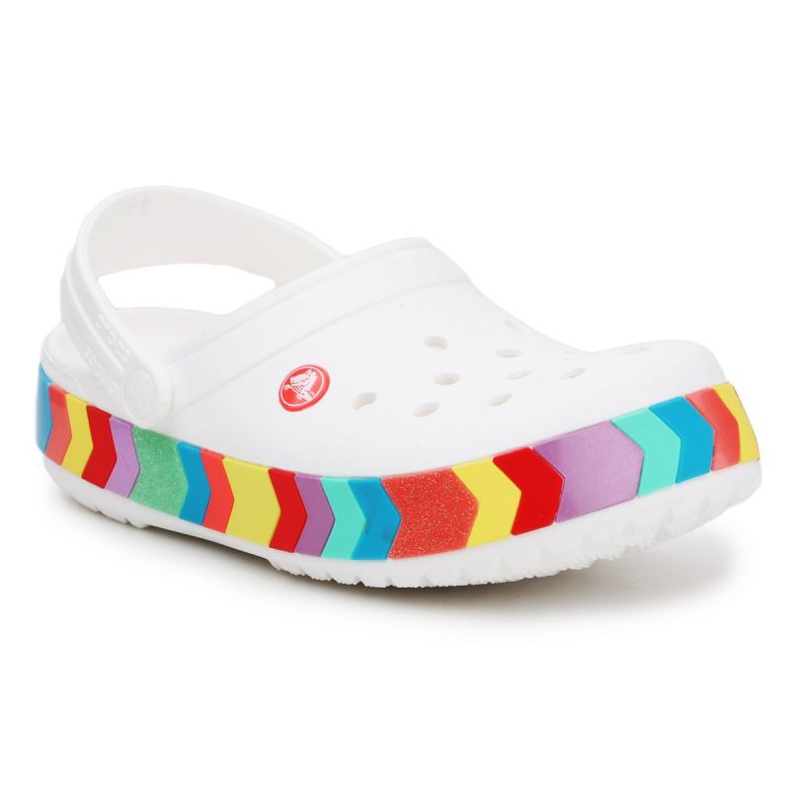 Crocs Crocband Chevron Perlen Clog K 207007-100 weiß