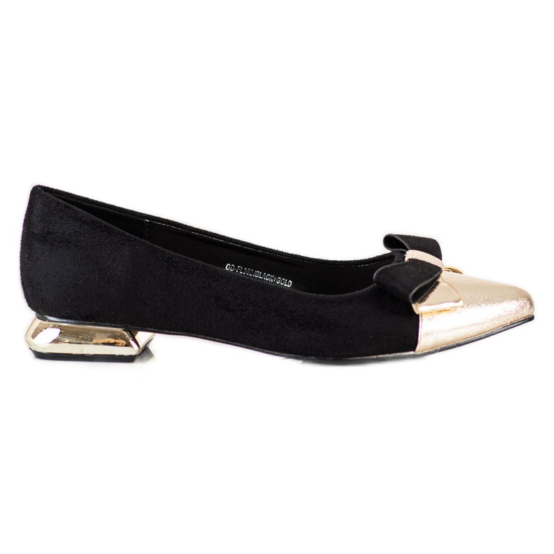 Goodin Pumps mit Schleife schwarz golden