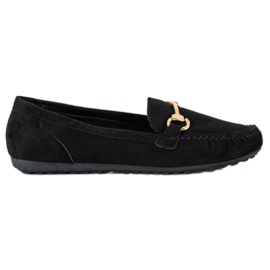 SHELOVET Wildleder-Loafer schwarz