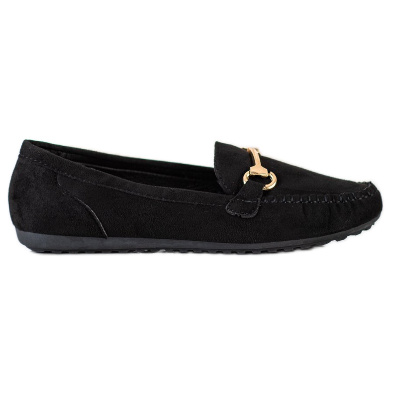 SHELOVET Wildleder-Loafer schwarz