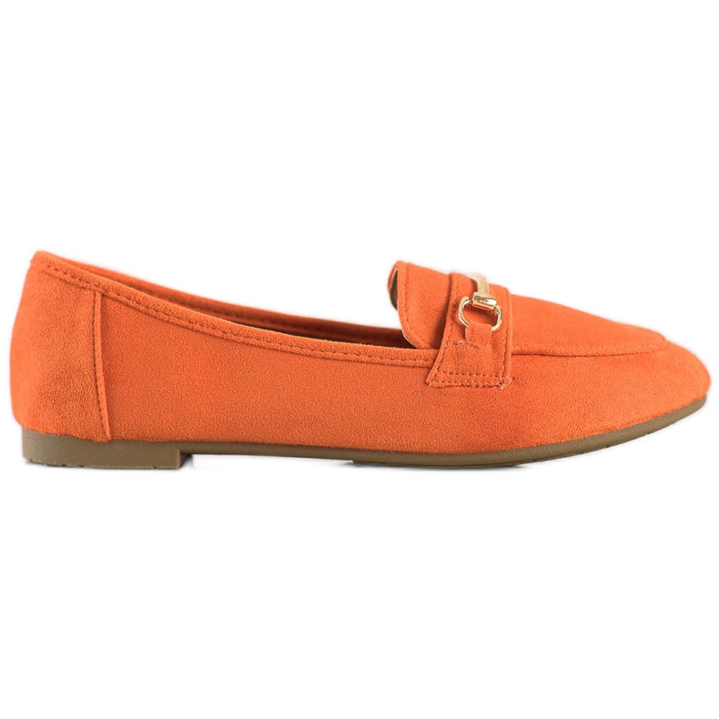 Anesia Paris Elegante Wildleder-Loafer orange