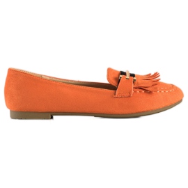 Anesia Paris Stylische Loafer orange