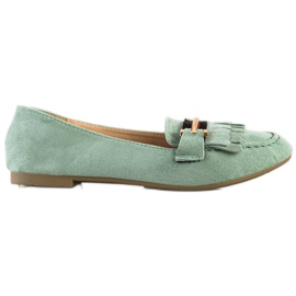 Anesia Paris Stylische Loafer grün