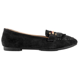 Anesia Paris Stylische Loafer schwarz