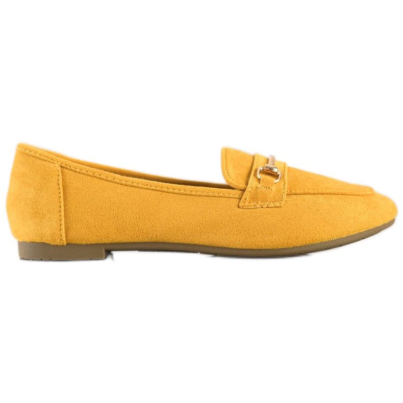 Anesia Paris Elegante Wildleder-Loafer gelb