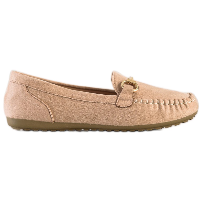 SHELOVET Wildleder-Loafer beige