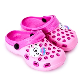 Kinder Hausschuhe aus Schaumstoff Crocs Pink Jupiter rosa