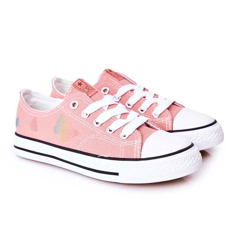 EVE Sneakers für Kinder mit Schmetterlingen Pink Fairytales rosa