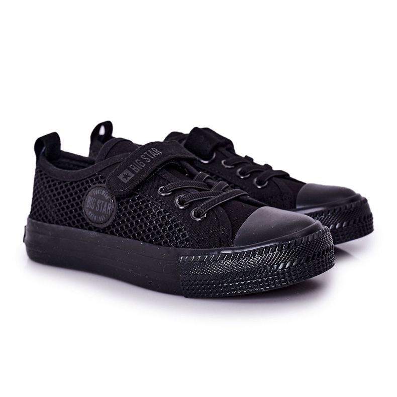 Schwarze Kinder-Sneaker mit Mesh Big Star HH374015