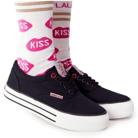 Damen Sneakers On The Cross Jeans FF2R4002C Czarme Plattform schwarz