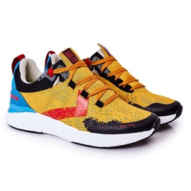 Herren Sportschuhe Memory Foam Big Star HH174237 Orange mehrfarbig