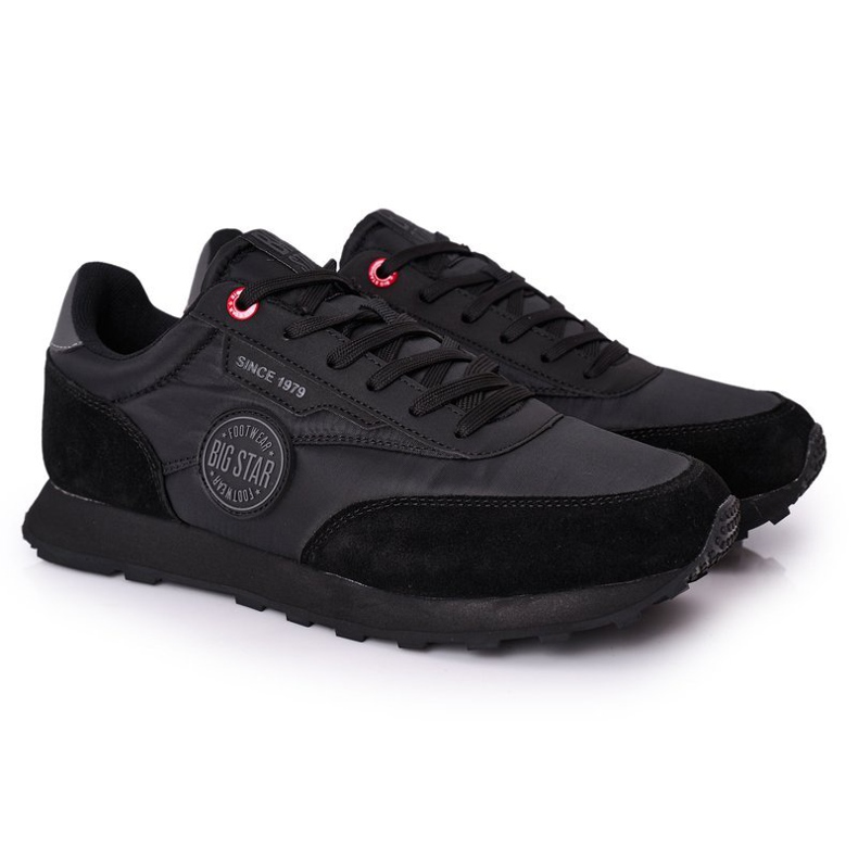 Herren Sportschuhe Memory Foam Big Star HH174250 Schwarz