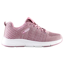 SHELOVET Leichte durchbrochene Sneaker rosa