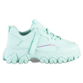 SHELOVET Mint Fashion Sneakers grün