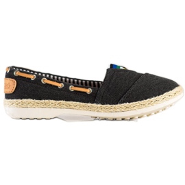 Beauty Girl'S Textil-Espadrilles schwarz