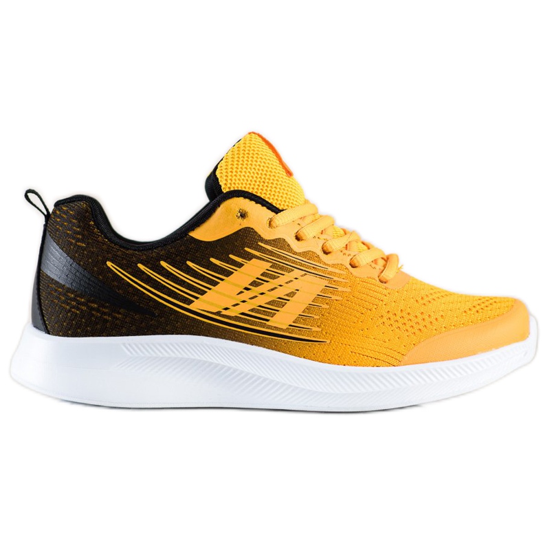 SHELOVET Leichte Textil-Sneakers schwarz gelb