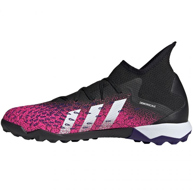 Adidas Predator Freak.3 Tf M FW7517 Fußballschuhe weiß, schwarz, pink schwarz