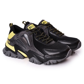 Herren Sportschuhe Memory Foam Big Star HH174278 Schwarz