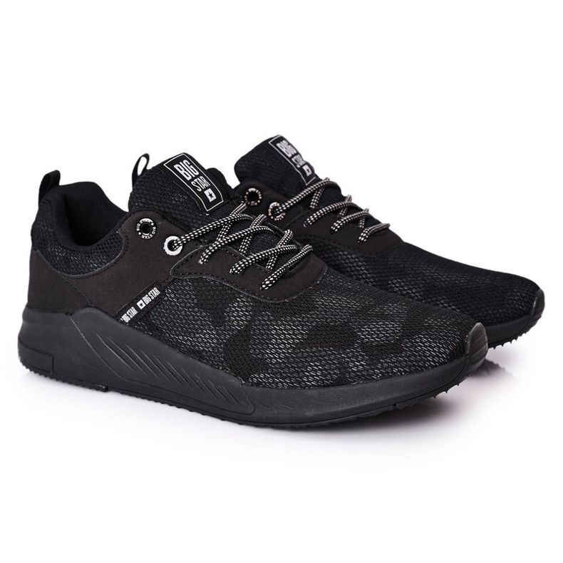 Herren Sportschuhe Memory Foam Big Star HH174141 Schwarz