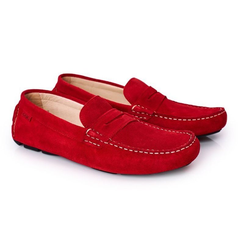 Wildleder Casual Loafer GOE HH1N4066 Rot