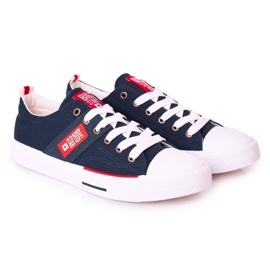 Herren Big Star HH174041 Marineblaue Turnschuhe