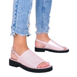 Rosa Sandalen mit flachem Absatz von Betsy