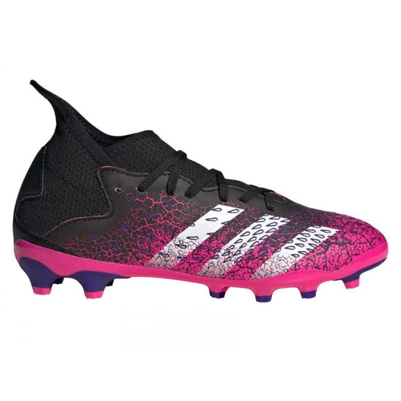 Adidas Predator Freak.3 Mg Jr FW7532 Fußballschuhe schwarz, schwarz, pink schwarz