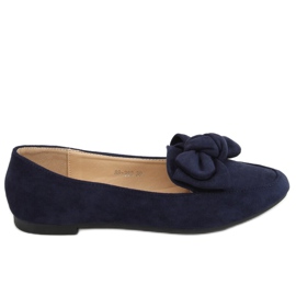 Loafer mit Schleife marineblau 88-382 Navy navy blau