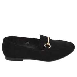 Schwarze Damen Slipper T391P Schwarz