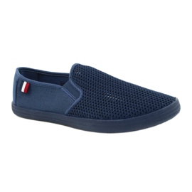 NEWS Tommy Marineblaue Turnschuhe 21MN02-3636 navy blau