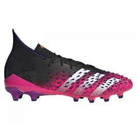Adidas Predator Freak.1 Ag M FW7242 Fußballschuhe graphit, schwarz, lila schwarz