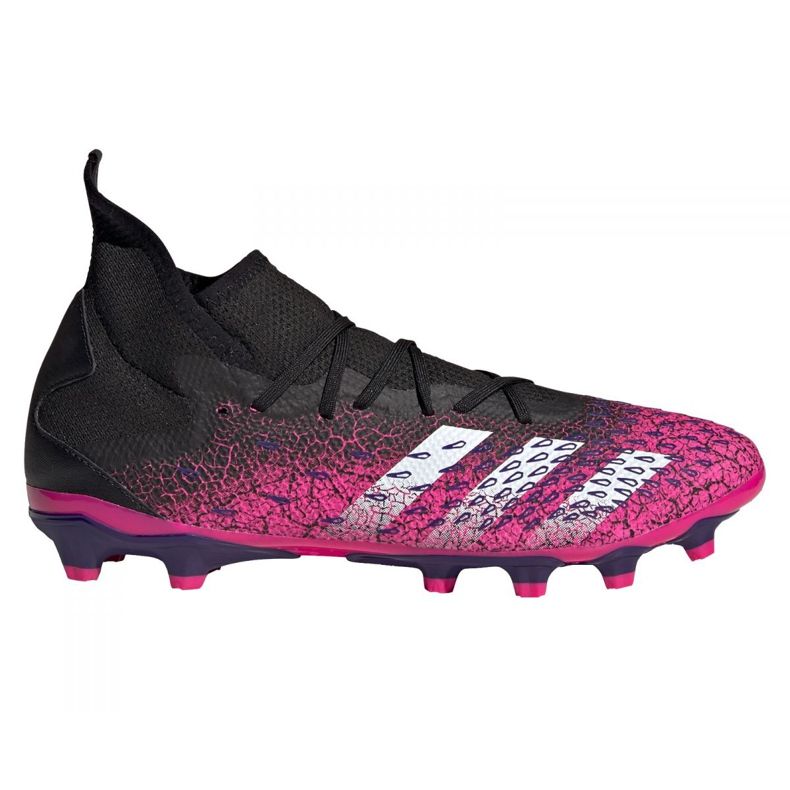 Adidas Predator Freak.3 Mg M FW7515 Fußballschuhe graphit, schwarz, violett schwarz