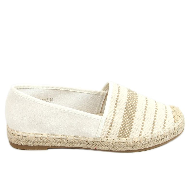 Beige Espadrilles für Damen 3447 Beige