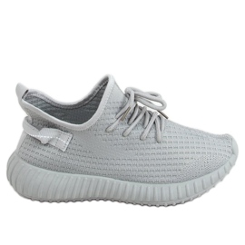 Graue Socken Sportschuhe 7817 Grau