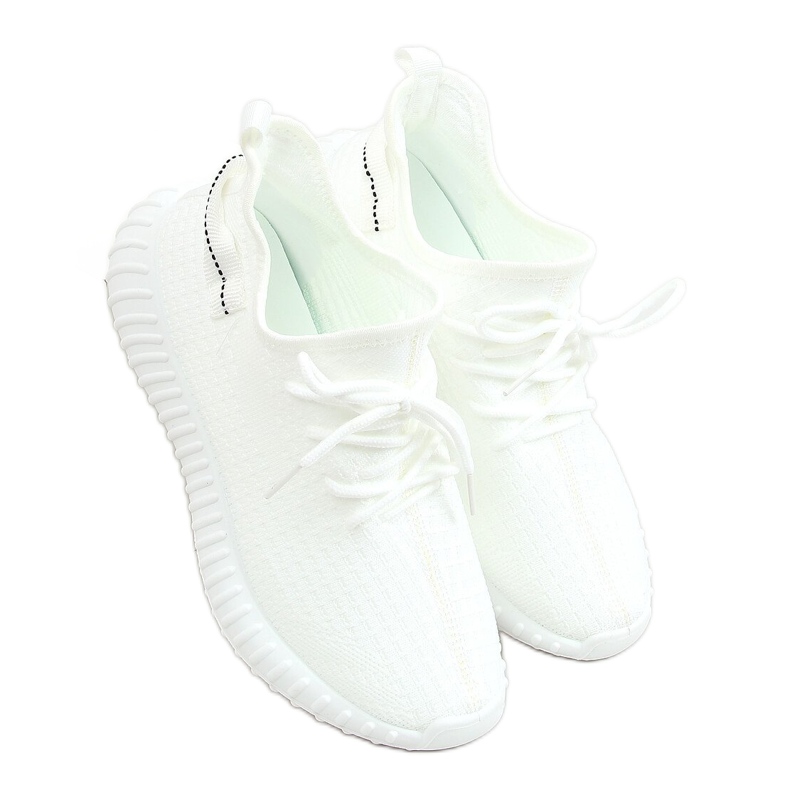 Weiße Socken Sportschuhe 7817 Weiß