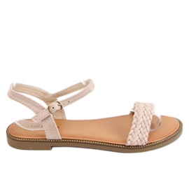 Beige Sandalen für Damen WL061 Nude