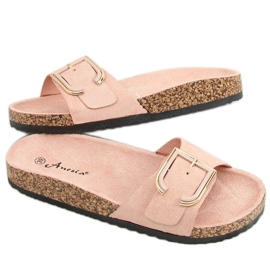 Rosa Kork Hausschuhe N-111 Rosa