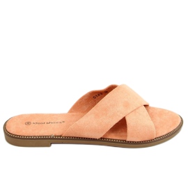 Damen Slipper Apricot 5143 Peach mehrfarbig