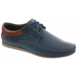 Mario Pala Herren Lederschuhe 594 marineblau navy blau