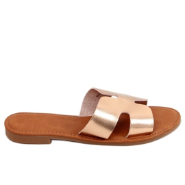 Champagner Damen 55-2 Champagner Hausschuhe rosa