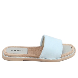 Blau 1096 Blaue Wildleder-Damenhausschuhe