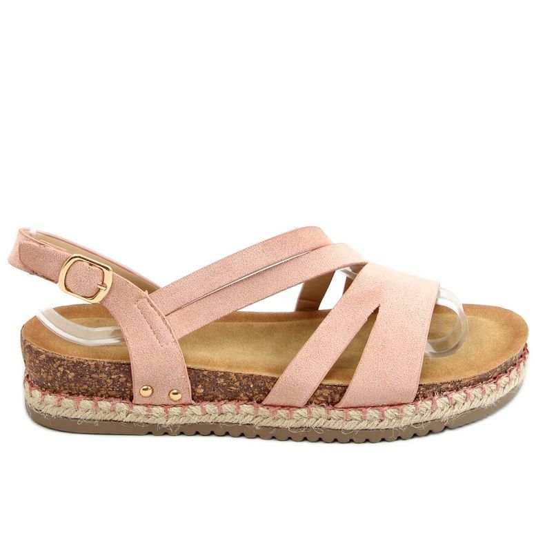 Sandalen Espadrilles Boho Pink FD002 Pink rosa