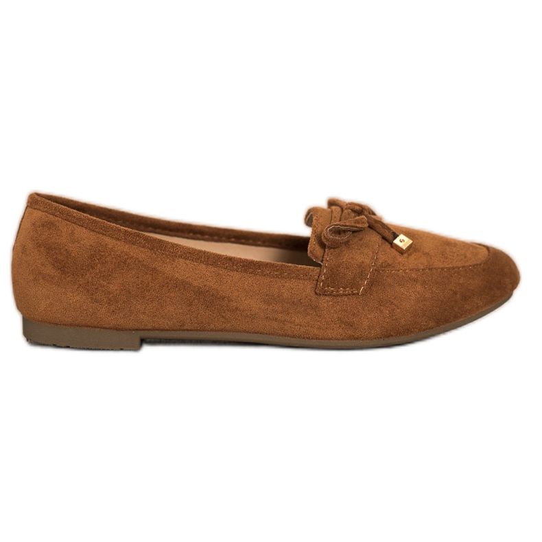 Anesia Paris Slipper mit Schleife braun