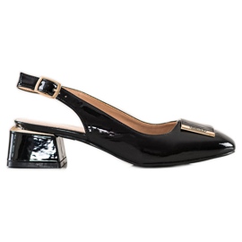 Filippo Schwarze Pumps mit Öko-Leder