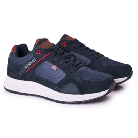 NEWS Herren Sportschuhe Sneakers Navy Fabian marineblau